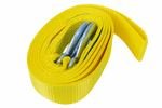 Sleepkabel met haken UNITRAILER sleepband 4,5m/50mm/3t geel