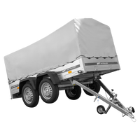 Twee-assige aanhanger 264x125 UNITRAILER GARDEN 264/2 KIPP met H-800 frame en grijze kap