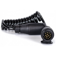 KAMAR E1384-A spiraalkabel 1,5 m 12V stekker/stopcontact 13PIN