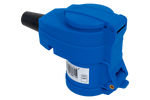 MANTES 2P+E haakse CEE-stekker met extra stopcontact 16A 230V