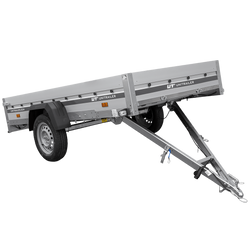 Aanhangwagen met aluminium zijwanden 264x125 Unitrailer Garden 264 KIPP ALU