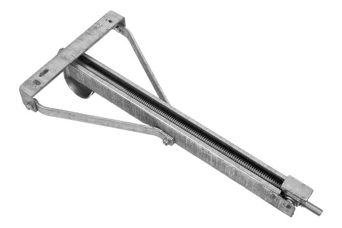 KNOTT 6X1197.007 uitschuifbare hoeksteunstabilisator voor aanhanger 1100 kg 498 mm
