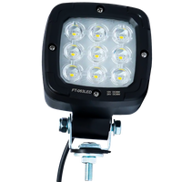 Universele LED werklamp 1800 Lm, 9 LED's, op een scharnierend handvat