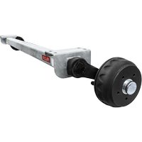 KNOTT VGB13 geremde as voor 1350kg boottrailer 1700mm 2200mm 5x112