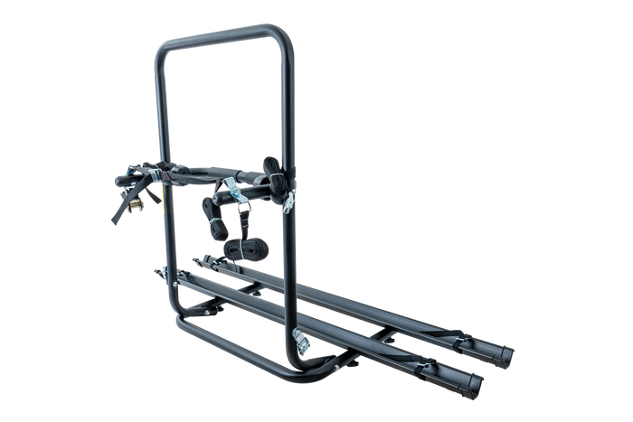 Fietsendrager reservewielhouder Peruzzo Brennero 4x4 - voor 2 fietsen met montagerails (zwart)