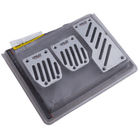 OUTLET Aluminium pedaalcovers met antislip rubber RACE2 PILOT