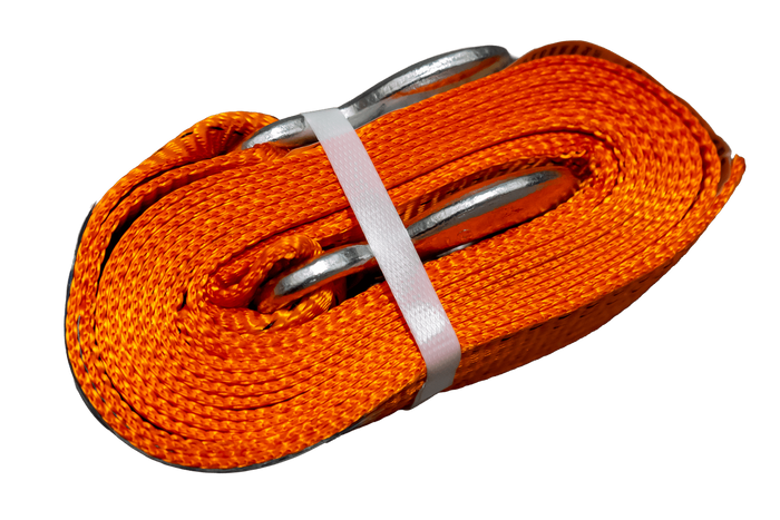 OUTLET Sleepkabel met haken UNITRAILER sleepband 4,5m/50mm/5t oranje