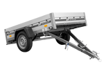 Aanhangwagen op veren met aluminium zijwanden 200x125 Unitrailer Garden 201/R KIPP ALU
