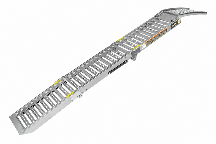 UNITRAILER ALR005 opklapbare stalen oprijplaat voor aanhanger, 200 cm, 250 kg