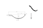 4-bladige bladveer voor aanhangers 76,5 cm 375 kg