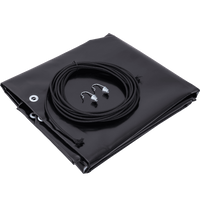 Vlak dekzeil huif, afdekzeil voor aanhangwagen 258x153cm BRENDERUP 2260WS B TILT