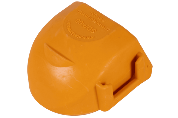 Veiligheidsafdekking voor de STEELPRESS SDP-05 Soft Dock kogelkoppeling met ruimte voor de stekker.