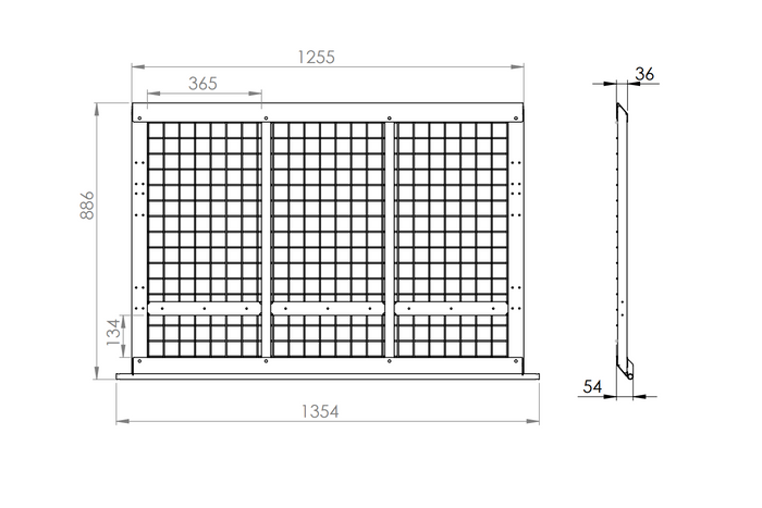 UNITRAILER gaasoprijplaat voor aanhangwagen 88,6 cm 400 kg