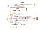 STEELPRESS ZB-04 aanhangwagen zijhaak met compensatie