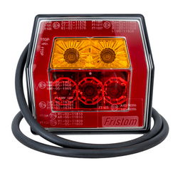 FRISTOM FT-122 LED-achterlicht, 3 functies, universeel