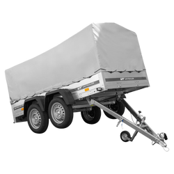 Twee-assige aanhanger 264x125 UNITRAILER GARDEN 264/2 KIPP met H-800 frame en grijze kap