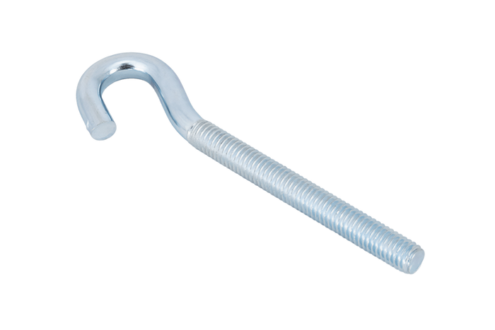 DROMET HZ M6x80 schroefhaak met open uiteinde (gebogen)