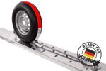 Set van vier HEFFA CARLINE 130 spanbanden voor sleepwagens wielbevestigingsbanden 2,8m/35mm/3t VDI 2700