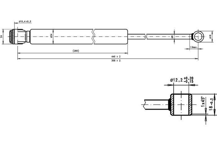 AL-KO 101VB oplooprem/remschokdemper voor aanhangwagens van 700-1000 kg