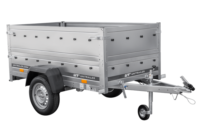 Tuinaanhanger 200 KIPP met steunwiel en BIS zijkanten