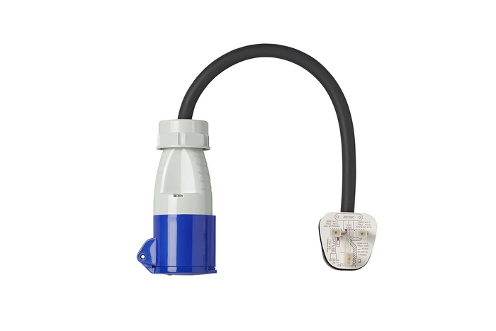 Adapter met CEE-stekker en UK-stopcontact, UK ProPlus 373522DE-kabel, 40 cm, 16A, 230V 