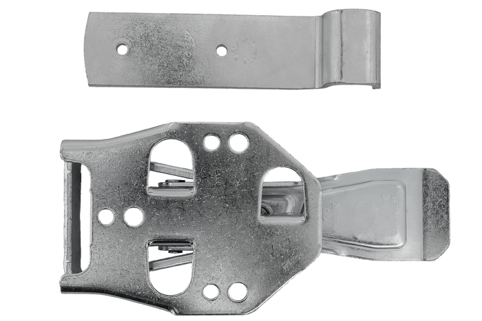 Zijkoppeling met STEELPRESS ZB-04C+Z-01A bevestiging voor volledige afsluiting van de aanhangwagenzijde