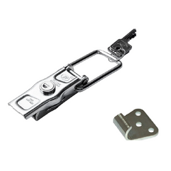 Zijkoppeling met STEELPRESS ZB-13A+Z-11A bevestiging, compleet slot aan de zijkant van de aanhanger met sleutel