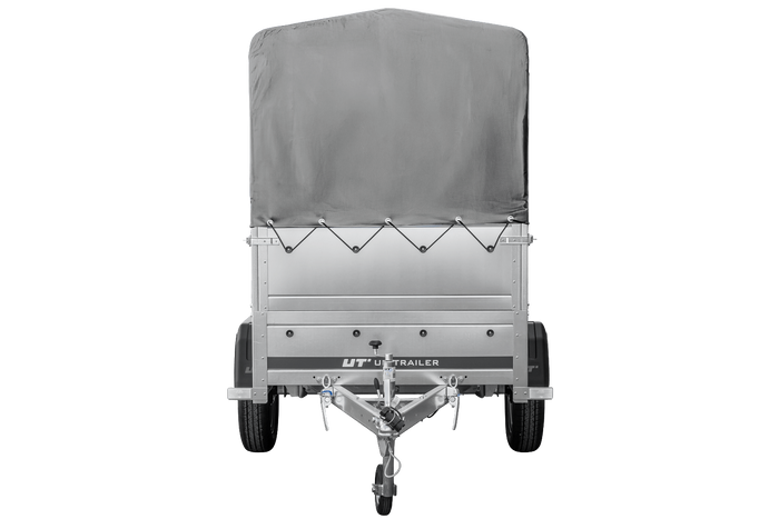 Autoaanhanger Unitrailer GARDEN TRAILER 200 KIPP met steunwiel, bis zijkanten, H-800 frame met grijze kap