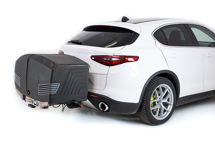 Towbox V3 Camper zwart - bagagebox voor op de trekhaak