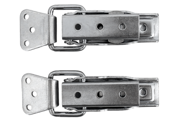 Set zijhaken met WINTERHOFF BVS 60-1 + BVSG 60-A bevestigingsmiddelen, compleet aanhangwagen zijslot met sleutel