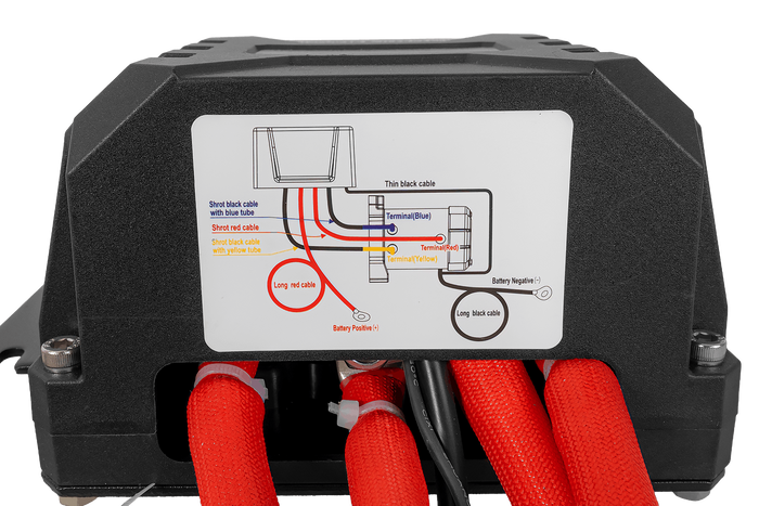 Elektrische lier voor PRESKO RAPTOR 13.5FS 12V 6130kg aanhanger met 24m kabel