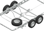 KNOTT reservewielhouder wielsteun voor caravans 1475-1850mm