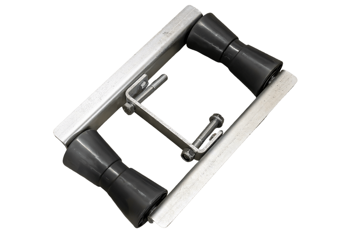 OUTLET UNITRAILER twee-rollen bodemkielsteun voor boottrailers