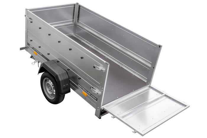 Tuinaanhanger 200 KIPP met steunwiel en BIS zijkanten