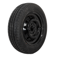 OUTLET Aanhangwagenwiel BAND LINGLONG 155/70 R13 75N UNITRAILER VELG zwart 4Jx13"H2 4x100 ET:30