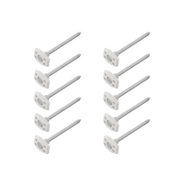 Set van tien ProPlus grondzeilharingen 361736V01 metalen kampeermatharingen 10 cm