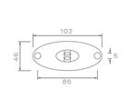 ASPÖCK FLATPOINT II LED-markeringslamp, oranje, universeel