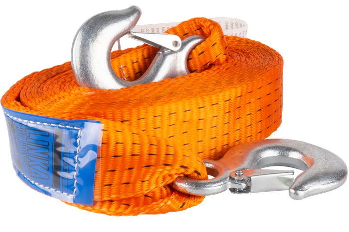 Sleepkabel met haken HILLS sleepkabel 4,5 m/50 mm/5 ton oranje