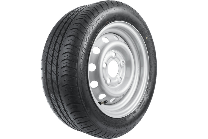 Set van twee versterkte wielen voor aanhangwagen LINGLONG BAND 195/50 R13C 104/101N UNITRAILER VELG 5.5Jx13"H2 5x112 ET 30