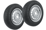 Set van twee wielen voor aanhangwagens UNITRAILER / TEMARED / ANSSEMS / EDUARD / HAMBAUR BAND KENDA 145/80 R13 78N STARCO VELGEN 4Jx13"H2 4x100 ET:30