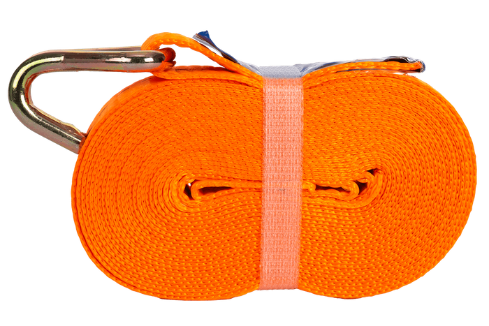UNITRAILER 6m/25mm/1t oranje transportband met spaninrichting