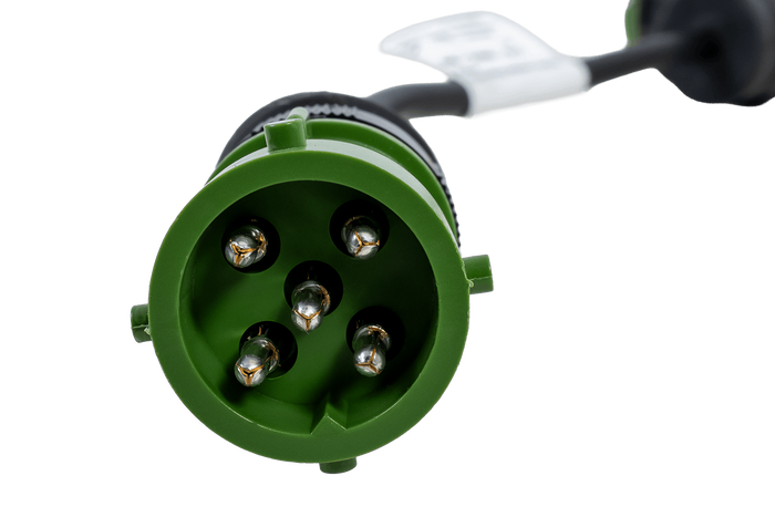 Bajonetadapter 5-pins / haakse connector ASS2 7-pins ASPÖCK rechteradapter