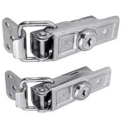 Set zijhaken met WINTERHOFF BVS 60-1 + BVSG 60-A bevestigingsmiddelen, compleet aanhangwagen zijslot met sleutel