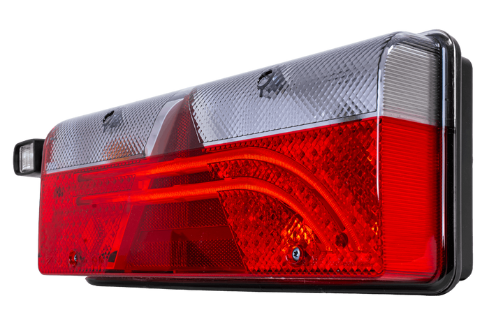 ASPÖCK EUROPOINT III LED-achterlicht met bajonetaansluiting 7-pins ASS2 en claxon, 7 functies links