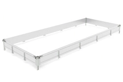 OUTLET BIS aluminium H-300 zijwanden voor CARPLATFORM 5121 en UNIPLAT 500/3 trailers