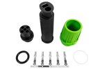 MANTES waterdichte connector voor achterlichten van aanhangers, bajonetsluiting, 5-pins, groen, rechts