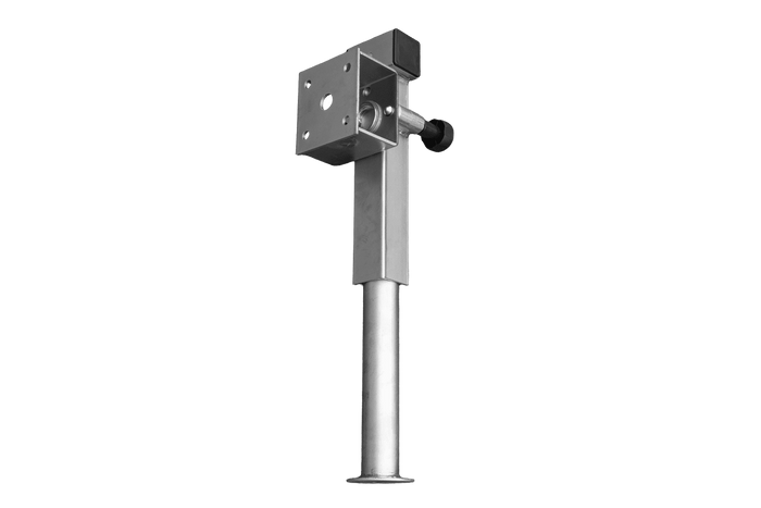UNITRAILER D-110.000.049 uitschuifbare krukassteun voor 1300 kg vlakke aanhanger 410-645 mm