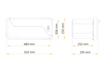 DAKEN 82201 BLACKIT gereedschapskist 550x250x295mm 23l