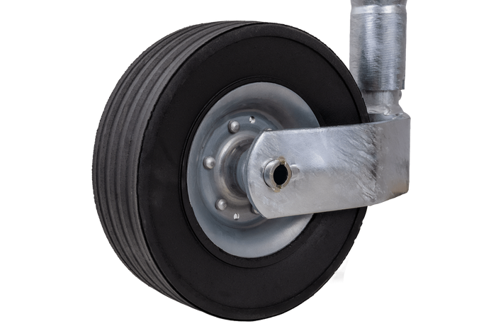 KNOTT TK48 neuswiel met gegolfde buis, 300 kg, 48 mm, 700-940 mm