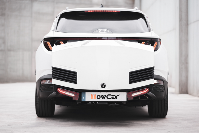 Towbox Alpha klassiek grijs - bagagebox voor montage op de trekhaak